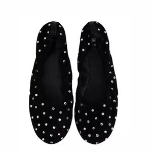 Zara Crystals Ballerina Flats size 36